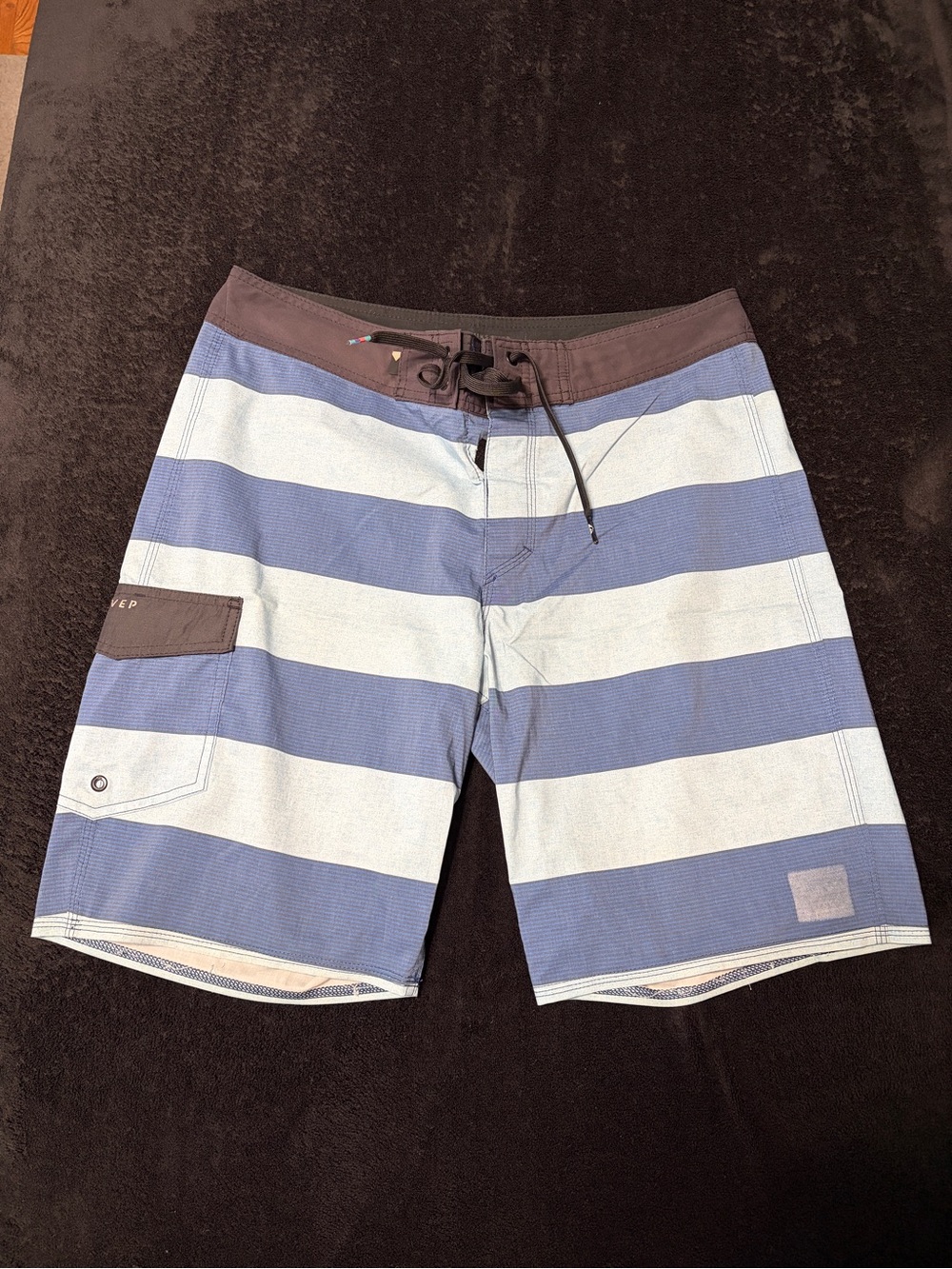Quiksilver Blue Striped Boardshorts